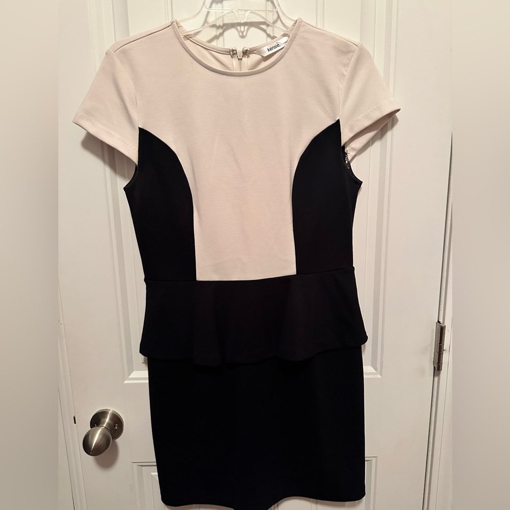 Kensie Elegant Black and Cream Women's Dress